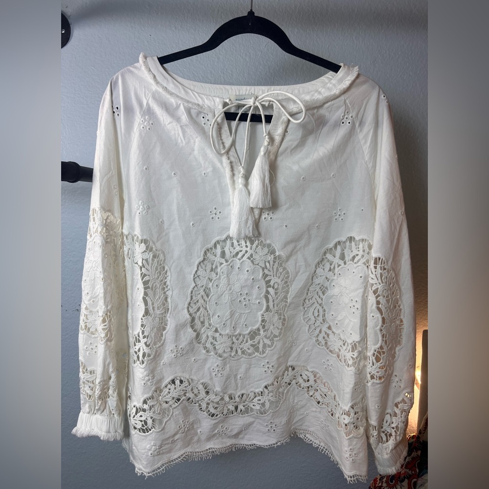 Sundance White Top Sz Small